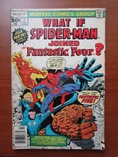 1977 What If Spider-Man Joined Fantastic Four Issue #1 Comic Book-Very Good + picture