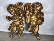 Vintage Homco 1120 Cherubs (10 In Tall X 5 In Wide) picture