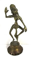 INDIA VINTAGE OLD VINTAGE  Bronze/Brass DANCING HINDU FIGURE, FINE CONDITION picture