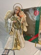 Vintage 1995 Holiday Creations Animated Angel w/Cassette Player In Original Box picture