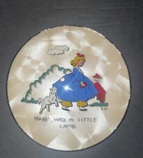 Vintage Peter Watson's Studio Reversed Hand Painted Mary Had A Little Lamb picture
