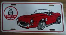 Vintage Cobra Metal / Aluminum novelty license plate embossed - Collectible picture
