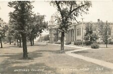 HASTINGS NE – Hastings College Real Photo Postcard rppc picture