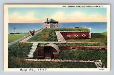 Old Fort Niagara NY- New York, General View, Antique, Vintage Souvenir Postcard picture