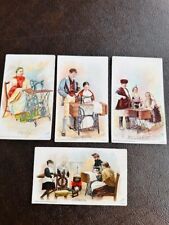 Lot of 6 Antique Singer 66 Sewing Machine  Advertising Trading Cards Buffalo NY picture