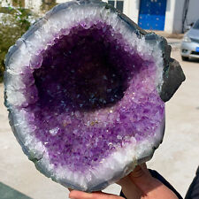 12.01LB Natural Uruguayan Amethyst Quartz CaveGeode Crystal picture
