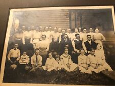 Antique Photo Large Group Of People 1890s 10” X 8” picture