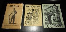 WWII Army Pamphlets Army Life-Army Song Book- A Soldiers Life picture