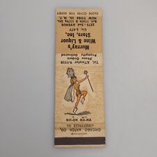 Vintage Matchbook Cover Murray's Wine And Liquor Store, New York, NY Pin-up  picture