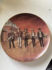 The Gunfight Plate 1987 by Glenice Vintage Clint Eastwood Robert Redford Cowboy picture