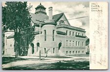 Clinton Iowa~First Methodist Episcopal Church~1907 Postcard picture