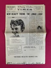 RARE Vintage 1959 BEAUTY SALON TIMES #2 - Hair Salon Magazine Newspaper picture