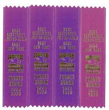 1970 ROME NEW YORK CENTENNIAL PURPLE & GOLD RIBBONS*NOS*FORMER ROMAN 1870-1970 picture