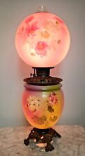 Antique 1895c Consolidated Lamp & Glass Co Oil lamp Gone with the Wind Electric picture