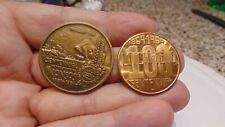 VINTAGE SET OF 2 CENTENNIAL METAL TOKENS ~ ONE IS KANSAS picture