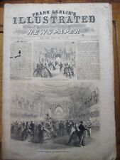 1866 Frank Leslie’s Illustrated Civil War1866 7TH REG GRAND BALL CRYSTAL PALACE  picture