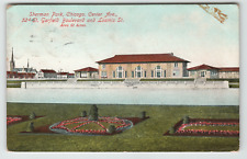 Postcard Vintage Sherman Park Centre Avenue Chicago, IL picture