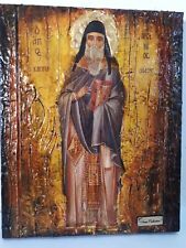 Saint St. Arsenios Icon Russian Greek Byzantine Christian Icons Handmade on Wood picture