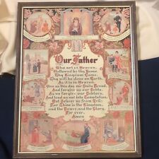 11x9 Antique Our Father Framed Print picture