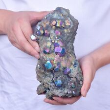4.94LB Electroplated quartz Calcite mineral specimen for spiritual healing picture