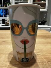 Starbucks Los Angeles 12oz Double Wall Ceramic Tumbler Woman with Sunglass city picture