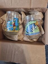 2 Vintage 1990's Welch's Collectible Glasses-Winnie the Pooh & Grinch picture