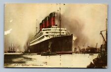 1930 CUNARD RMS AQUITANIA, SPO, PAQUEBOT, To Dorothy Norman, NY Postcard P5 picture