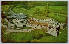 Fort Ticonderoga NY Scenic Birds Eye View Historic Landmark Chrome WOB Postcard picture