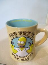 Universal Studios Homer Simson 3D Matt Groening ceramic coffee mug used picture