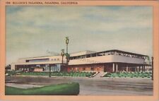 Pasadena, CA: Bullock's Department Store - Vintage California Linen Postcard picture