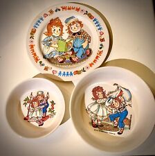 Vintage Oneida Deluxe 3119 Ragedy Ann Andy Plate Plastic 1969 Antique Collectors picture