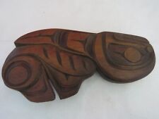 Very Fine Northwest Coast Kwakiutl Carved Wood Mystical Bird By Lloyd Wadhams picture