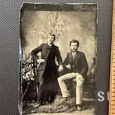 c1865 Tintype Civil War Era Well Dressed Handsome Men Brothers Gay Interest picture