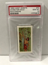 1959 CADET SWEETS BUCCANEERS #43 DIVING FOR GOLD PSA 10 picture