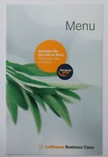Lufthansa Airlines Business Class Airline Menu 09 2015 LH Germany Europe picture