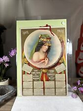 Antique 1905 Advertising Calendar Lithographic GYPSY GIRL Chicago Alton Railway picture