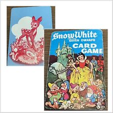 EXTREMELY RARE VINTAGE DISNEY 1951 CASTELL BROS. LTD. SNOW WHITE “HEADER CARD” picture