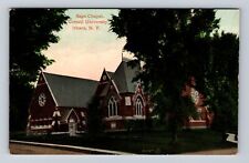 Ithaca NY-New York, Sage Chapel Cornell University, Vintage c1910 Postcard picture