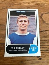  a & bc card - vic mobley . sheffield wednesday ( football quiz ) green picture