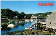 Postcard - Quiet Harbor - New Harbor, Maine picture