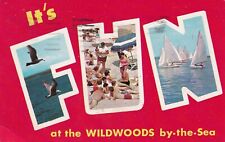 Postcard Vintage Large Letter  It's FUN  at the Wildwoods by the Sea New Jersey picture