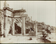 Giuseppe Incorpora, Italy, Solunto, Temple of Jupiter, vintage albumine print wine  picture