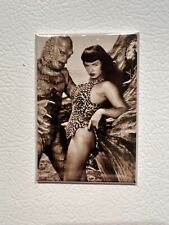 Betty Page and the Creature Funny Sexy 60s Pinup MAGNET 2x3