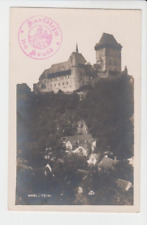 Postcard Czech Republic Karlstejn Castle RPPC c.1907 G15 picture