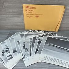 Vintage United Airlines Historic Planes Picture (Set of 16) Dc-8 To Wright Bros picture