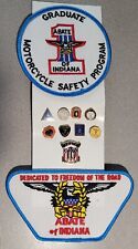 ABATE OF INDIANA VINTAGE 1990s PINS PATCHES & EVENT WRIST BANDS picture