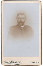 CIRCA 1890s CDV SWEDISH SOLDIER EMIL HEIDRICH FALKENBERG SWEDEN picture