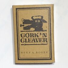 Cork ‘n Cleaver Beef & Booze Fort Wayne Indiana Match Book Matchbox picture