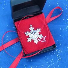 NEW • Towle 1980 Sterling Silver SNOWFLAKE Christmas Ornament / Pendant picture