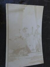 Beatrice Shanks (1901-1994) & Mrs. Kelly Real Photo Postcard Marshall Oklahoma picture